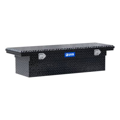 UWS - UWS EC10232 Gloss Black Aluminum 60" Truck Tool Box w/Low Profile Heavy Packing