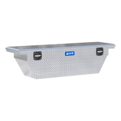 UWS - UWS SLD-69-A-LP Bright Aluminum 69" Deep Angled Secure Lock Tool Box w/Low Pro