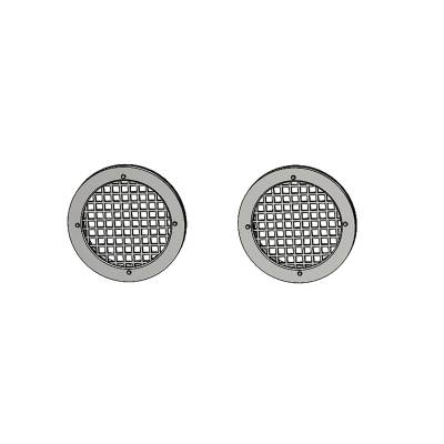 Blue Ox - Blue Ox BX88429 Mud Flap Exhaust Outlet Kit Silver for 2 PACK.