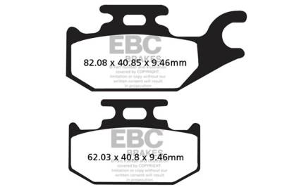 EBC Motorcycle Brakes - EBC Motorcycle Brakes FA307R R Series Heavy Duty Sintered Pads