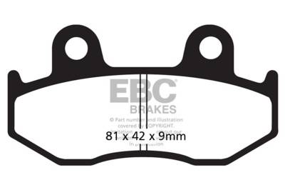 EBC Motorcycle Brakes - EBC Motorcycle Brakes FA323R R Series Heavy Duty Sintered Pads