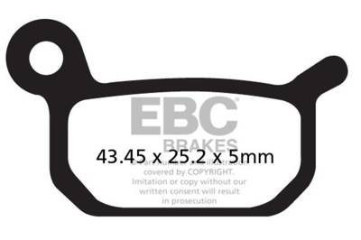 EBC Motorcycle Brakes - EBC Motorcycle Brakes FA325R R Series Heavy Duty Sintered Pads