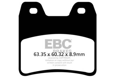 EBC Motorcycle Brakes - EBC Motorcycle Brakes FA348HH Double-H Sintered Pads for 01-05 FZS1000 FZ1