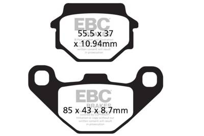 EBC Motorcycle Brakes - EBC Motorcycle Brakes FA372R R Series Heavy Duty Sintered Pads