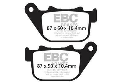 EBC Motorcycle Brakes - EBC Motorcycle Brakes FA387 Organic FA Series Pads