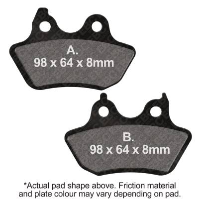 EBC Motorcycle Brakes - EBC Motorcycle Brakes FA434 Organic FA Series Pads