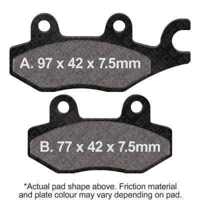 EBC Motorcycle Brakes - EBC Motorcycle Brakes SXR165HH SXR Series Sintered Race Pads