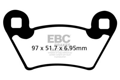 EBC Motorcycle Brakes - EBC Motorcycle Brakes SXR354HH SXR Series Sintered Race Pads