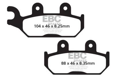 EBC Motorcycle Brakes - EBC Motorcycle Brakes SXR645HH SXR Series Sintered Race Pads