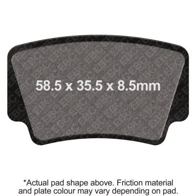 EBC Motorcycle Brakes - EBC Motorcycle Brakes FA463R R Series Heavy Duty Sintered Pads