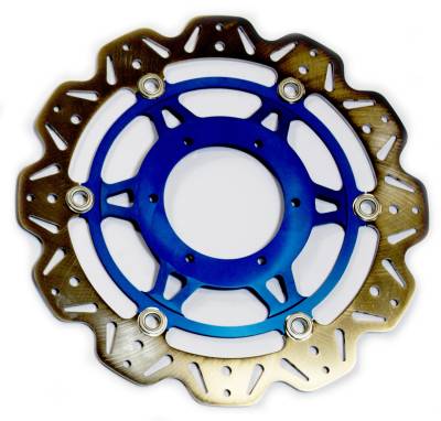 EBC Motorcycle Brakes - EBC Motorcycle Brakes VR1161BLU Vee-Series Sport Bike Rotor for 06-07 CBR1000RR