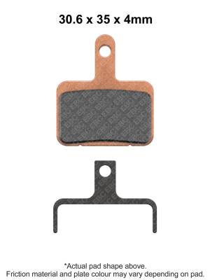 EBC Motorcycle Brakes - EBC Motorcycle Brakes CFA327HH CFAHH Sintered Grooved Brake Pad