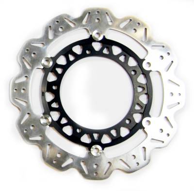 EBC Motorcycle Brakes - EBC Motorcycle Brakes VR2105BLK Vee-Series Sport Bike Rotor for 08-16 YZF-R6