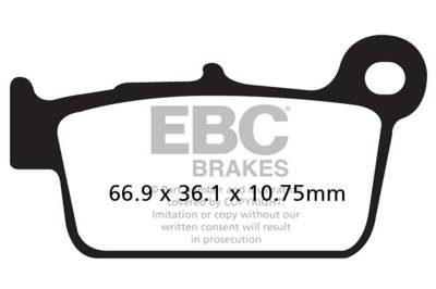 EBC Motorcycle Brakes - EBC Motorcycle Brakes MXS367 MXS Off Road Race Sintered Pads
