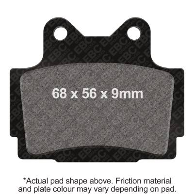 EBC Motorcycle Brakes - EBC Motorcycle Brakes FA104 Organic FA Series Disc Brake Pad Set