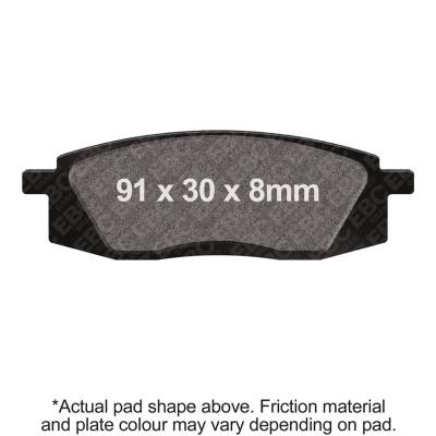 EBC Motorcycle Brakes - EBC Motorcycle Brakes FA105X Carbon x Pads for Enduro/MX Bikes