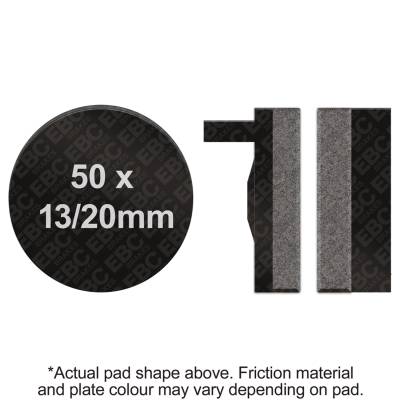 EBC Motorcycle Brakes - EBC Motorcycle Brakes FA12 Organic FA Series Pads for 70-76 CB450K CB750K