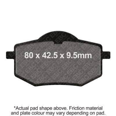 EBC Motorcycle Brakes - EBC Motorcycle Brakes FA136 Organic FA Series Pads for 87-94 XV535 Virago