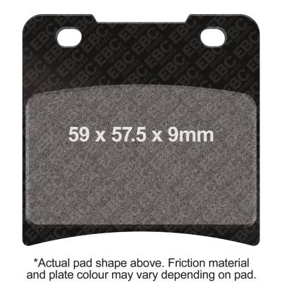 EBC Motorcycle Brakes - EBC Motorcycle Brakes FA150HH Double-H Sintered Pads for 86-88 GV1400 Cavalcade