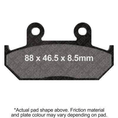 EBC Motorcycle Brakes - EBC Motorcycle Brakes SFA412HH SFAHH Sintered Scooter Series Pads