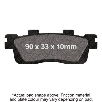 EBC Motorcycle Brakes - EBC Motorcycle Brakes SFA498 SFA Series Scooter Organic Pads