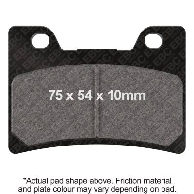EBC Motorcycle Brakes - EBC Motorcycle Brakes FA182HH Double-H Sintered Pads for 91-95 FZR1000