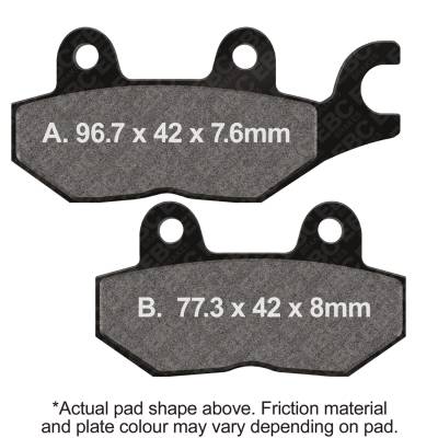 EBC Motorcycle Brakes - EBC Motorcycle Brakes FA215 Organic FA Series Pads for Sprint Tiger Trident
