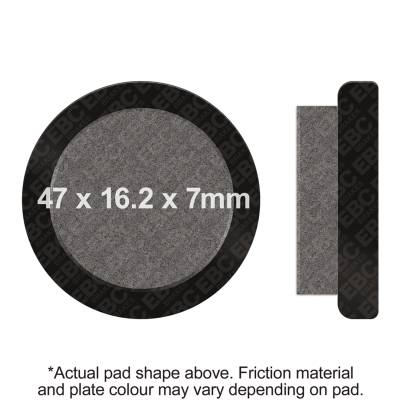 EBC Motorcycle Brakes - EBC Motorcycle Brakes FA21R R Series Heavy Duty Sintered Pads