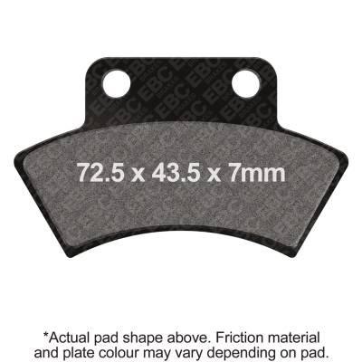 EBC Motorcycle Brakes - EBC Motorcycle Brakes FA232SV Severe Duty Sintered Pads