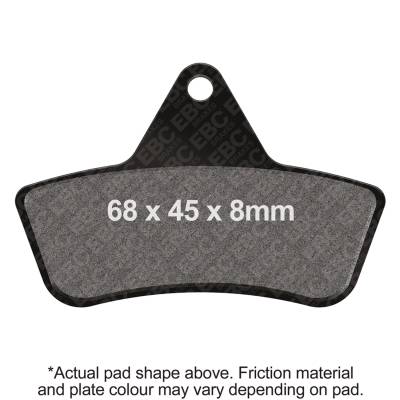 EBC Motorcycle Brakes - EBC Motorcycle Brakes FA271X Carbon x Pads for Enduro/MX Bikes