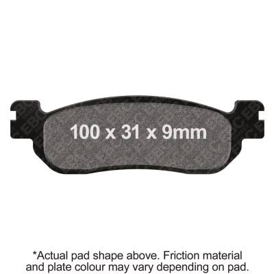 EBC Motorcycle Brakes - EBC Motorcycle Brakes FA275 Organic FA Series Pads for 99-03 YZF-R1/YZF-R6