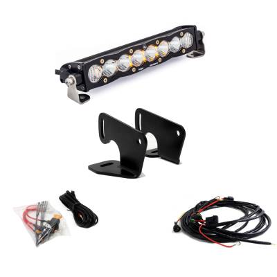 Baja Designs - Baja Designs 447166 S8 10" Hood Mount Light Bar Kit for Polaris RZR