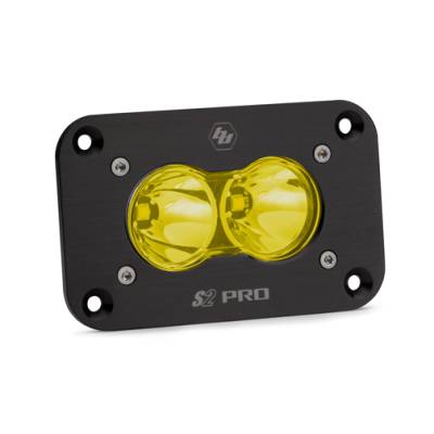 Baja Designs - Baja Designs 481011 S2 Pro Black Flush Mount LED Auxiliary Light Pod