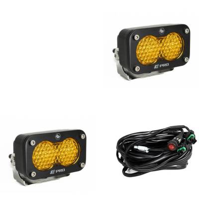 Baja Designs - Baja Designs 487816 S2 Pro Black LED Auxiliary Light Pod Pair