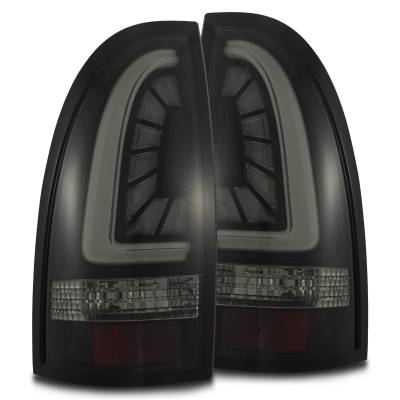 AlphaRex - AlphaRex 680030 Jet Black LED Taillights for 05-15 Toyota Tacoma