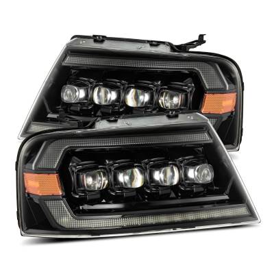 AlphaRex - AlphaRex 880130 Alpha Black LED Projector Headlights for 04-08 Ford F150