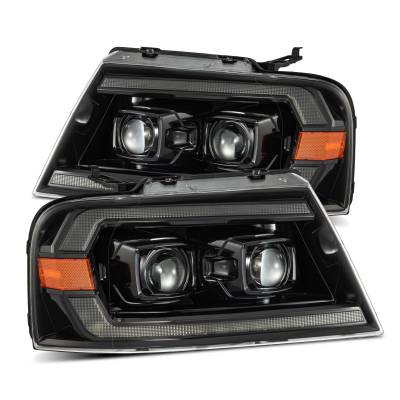 AlphaRex - AlphaRex 880133 Alpha Black LED Projector Headlights for 04-08 Ford F150