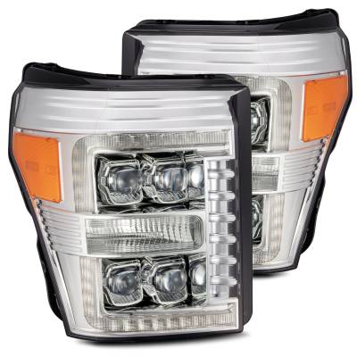 AlphaRex - AlphaRex 880148 Chrome LED Projector Headlights for 11-16 Ford Super Duty