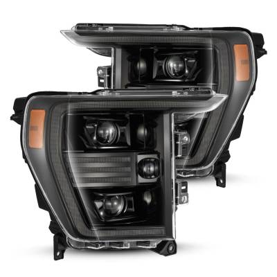 AlphaRex - AlphaRex 880294 Black Projector Headlights for 21-23 Ford F150