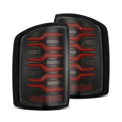 AlphaRex - AlphaRex 630050 Black/Red LED Taillights for 14-18 GMC Sierra 1500/2500HD/3500