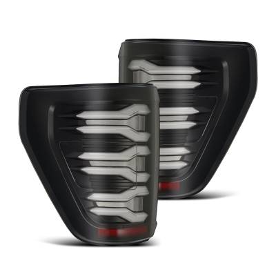 AlphaRex - AlphaRex 653020 Black LED Taillights for 21-22 Ford F150