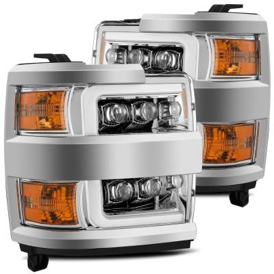 AlphaRex - AlphaRex 880228 LED Projector Headlights for 15-19 Chevy Silverado 2500HD