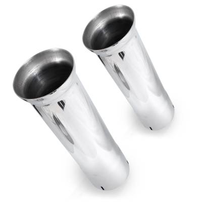 Stainless Works - Stainless Works 7060200 Bell Style Exhaust Tips 2" Inlet
