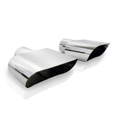 Stainless Works - Stainless Works 786250 Stainless Works Challenger RT Wide Oval Exhaust Tips