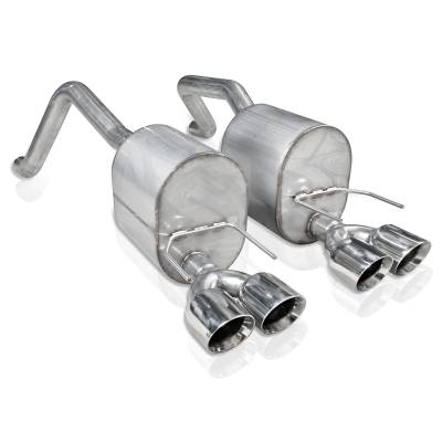 Stainless Works - Stainless Works C605CBQUAD Axleback Dual Turbo Mufflers Factory Connect