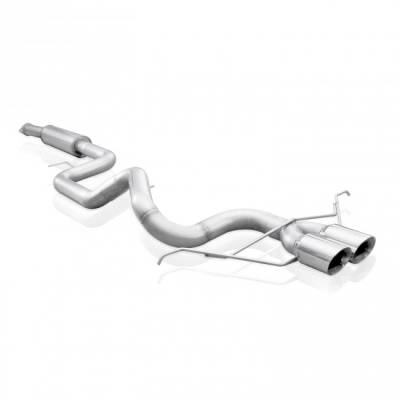 Stainless Works - Stainless Works FC13CB-RT Catback Vintage Round Muffler Round Tips Factory