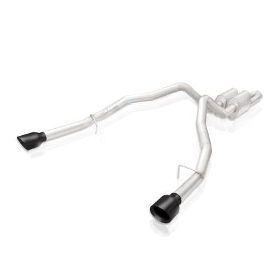 Stainless Works - Stainless Works RAM19CBL-B Legend Catback w/Black Tips