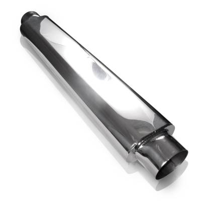Stainless Works - Stainless Works SO252425 SS Works Smooth Oval 2.5" Muffler