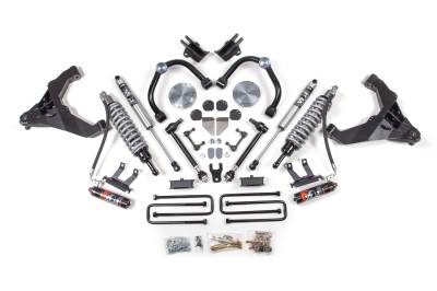 BDS Suspension - BDS Suspension BDS1812FPE 3" FOX Coilover Lift Kit w/OL for 20-24 GM 2500HD/3500