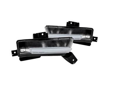 Winjet - Winjet CDRWJ-0606-C Clear DRL Lights w/Wiring Kit for 16-17 Chevy Camaro SS
